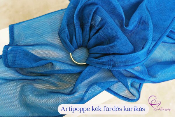 Artipoppe kék fürdős karikás hordozókendő