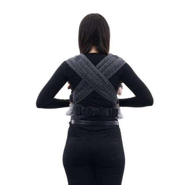 Fidella - FLYCLICK - HALFBUCKLE BABY CARRIER Saint Tropez - charming black - Baby félcsatos - Image 4